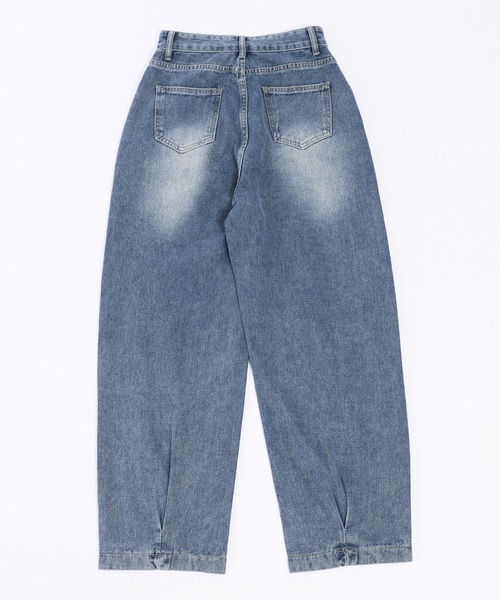 「WC」 デニムパンツ FREE インディゴブルー レディース_画像3