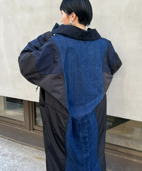 「etsinta」 コート ONE SIZE インディゴブルー レディース_画像7