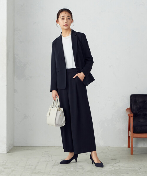 「COMME CA ISM」 テーラードジャケット LARGE グレー レディースの画像