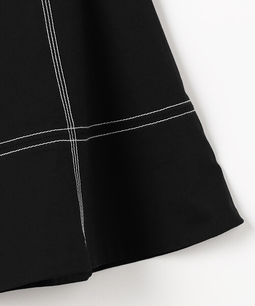 GANNI/ガニー Stretch Cotton A-line Top / A1040068 / バックリボン ストレッチコットン Aライントップスの画像
