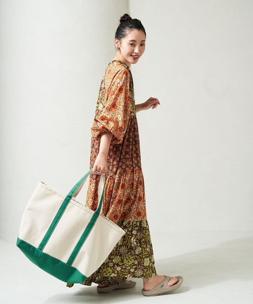 「Freada」 長袖ワンピース ONE SIZE ブラック レディース_画像2