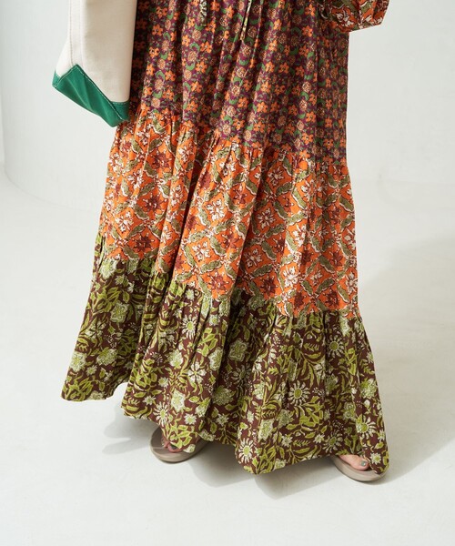 「Freada」 長袖ワンピース ONE SIZE ブラック レディース_画像3