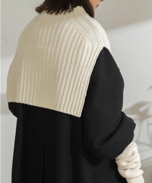「mici」 ノースリーブニット ONE SIZE グリーン レディース_画像2