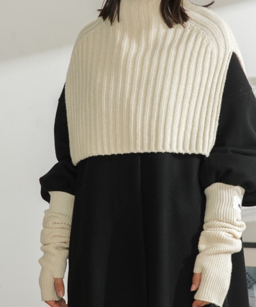 「mici」 ノースリーブニット ONE SIZE グリーン レディース_画像4