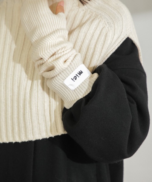 「mici」 ノースリーブニット ONE SIZE グリーン レディース_画像5