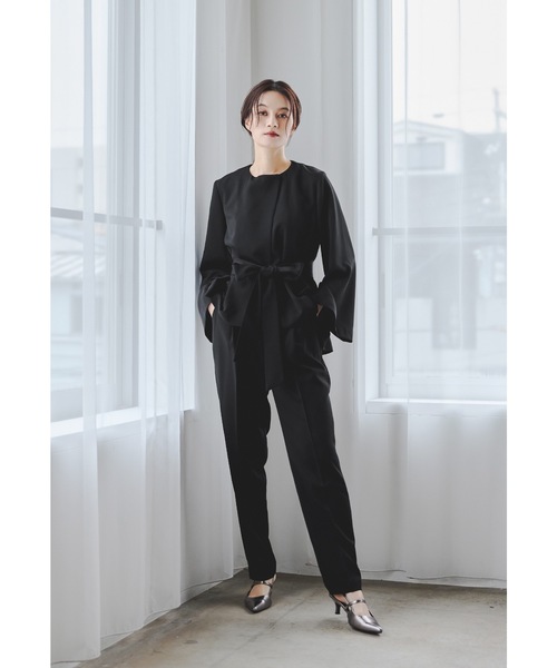 「niana」 「Tokyo offica」セットアップ L ブラック レディースの画像