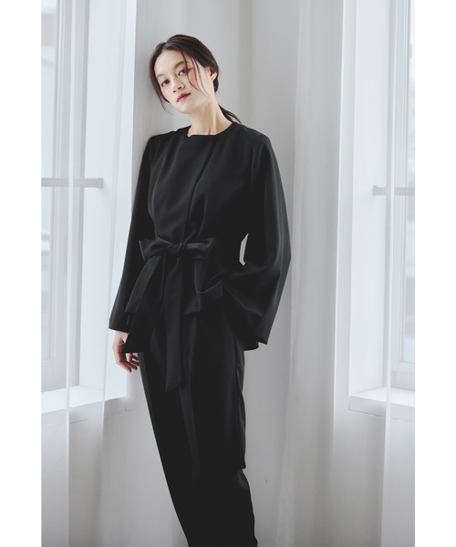「niana」 「Tokyo offica」セットアップ L ブラック レディースの画像