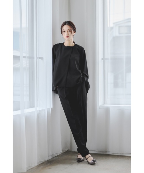 「niana」 「Tokyo offica」セットアップ L ブラック レディースの画像