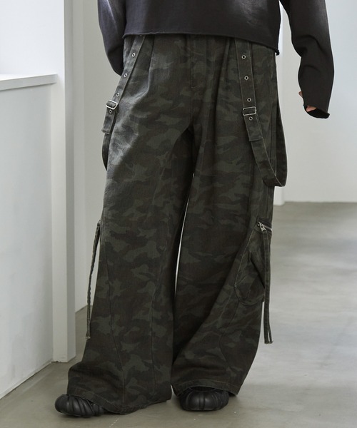 「Spielio」 カーゴパンツ M グリーン メンズ_画像2