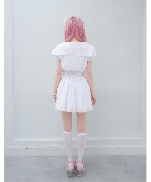 ワンピース gingham sailor setupの画像