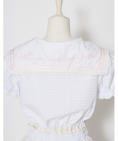 ワンピース gingham sailor setupの画像