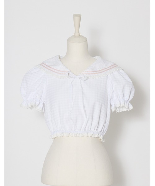 ワンピース gingham sailor setupの画像