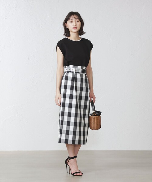 「EPOCA THE SHOP」 スカート 36 ブラック レディース_画像8