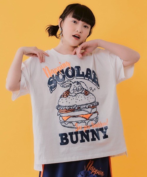ScoLar（スカラー） tシャツ 半袖 162671：お昼寝ウサギinスカラー