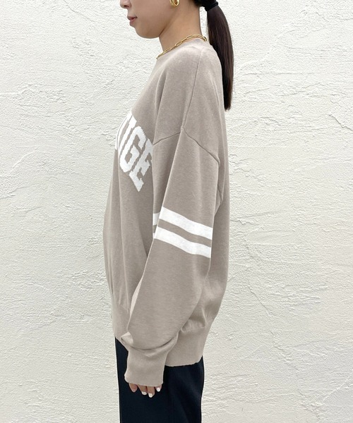 「LOUNGEDRESS」 長袖ニット FREE ネイビー レディース_画像9