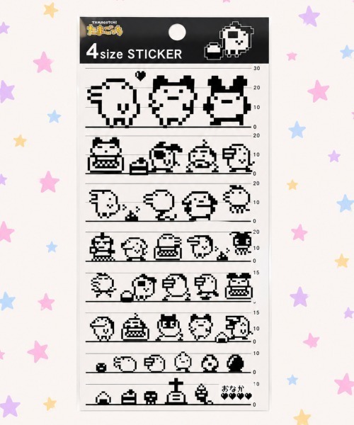 nini toys ステッカー 「nini toys」「たまごっち」4サイズステッカー