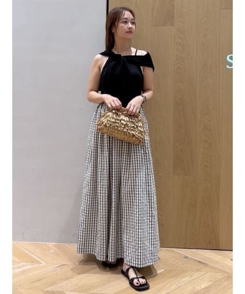 STYLEMIXER(スタイルミキサー) ワンピース 夏 ドッキングチェック STYLEMIXER(スタイルミキサー) ワンピース 夏 ドッキングチェック