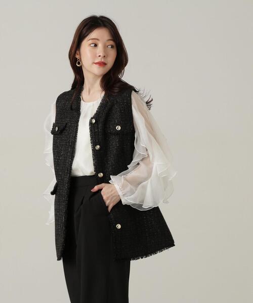 「PROPORTION BODY DRESSING」 長袖ブラウス SMALL グレー レディース_画像6