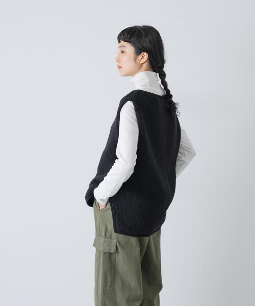 かぐれ ベスト ジレ ペルーニットベスト レディース : ZOZOTOWN Yahoo