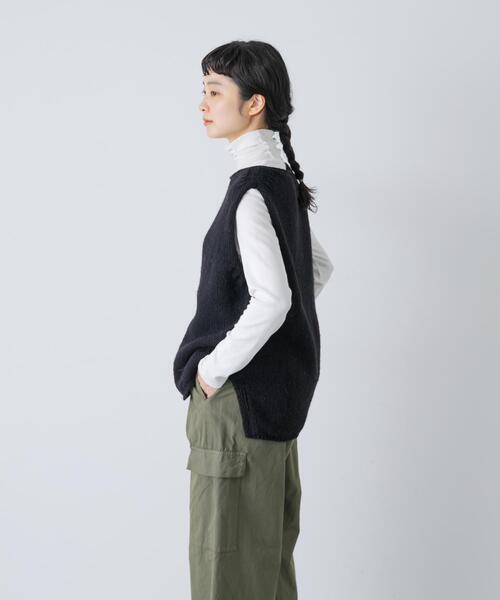 かぐれ ベスト ジレ ペルーニットベスト レディース : ZOZOTOWN Yahoo