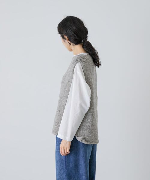 かぐれ ベスト ジレ ペルーニットベスト レディース : ZOZOTOWN Yahoo