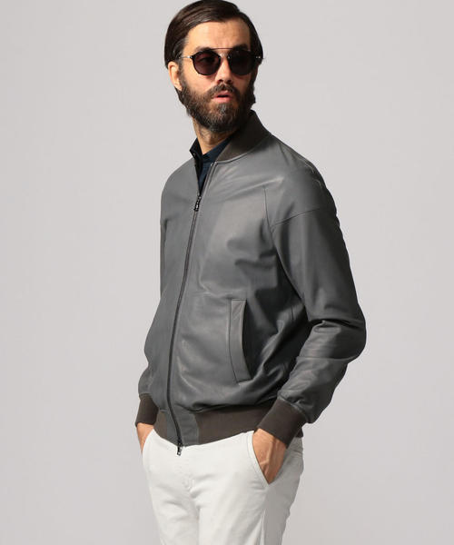 ジャケット ブルゾン DENIM×TOMORROWLAND ラムレザー ミリタリーブルゾン ファッション メンズファッション A7194957350(46200円)