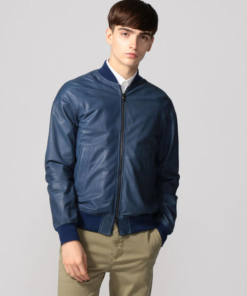 ジャケット ブルゾン DENIM×TOMORROWLAND ラムレザー ミリタリーブルゾン ファッション メンズファッション A7194957350(46200円)