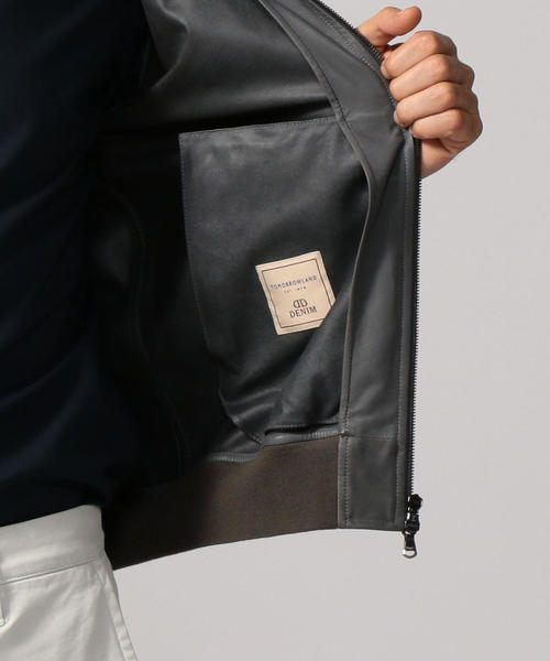 ジャケット ブルゾン DENIM×TOMORROWLAND ラムレザー ミリタリーブルゾン ファッション メンズファッション A7194957350(46200円)