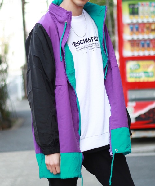 Schott ナイロンジャケット M 紫 80〜90s adidasナイロンジャケット | CUSTOM FEVER