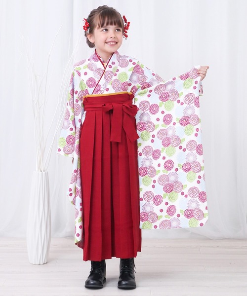 KYOETSU（京越） 着物 キッズ簡単着付け袴セット キッズ 子供 女の子