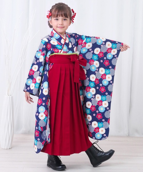 KYOETSU（京越） 着物 キッズ簡単着付け袴セット キッズ 子供 女の子