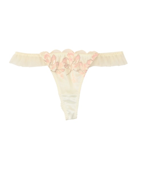 RAVIJOUR ショーツ スカラップフラワーフリル 単品Tバック