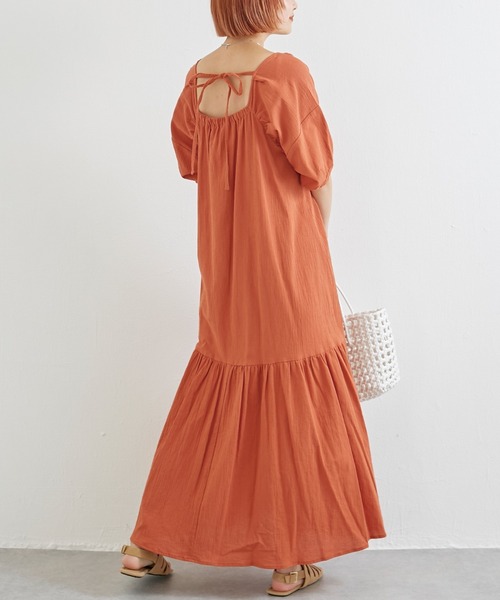 ワンピース ボリュームスリーブ楊柳ワンピース Zozotown Yahoo 店 通販 Yahoo ショッピング