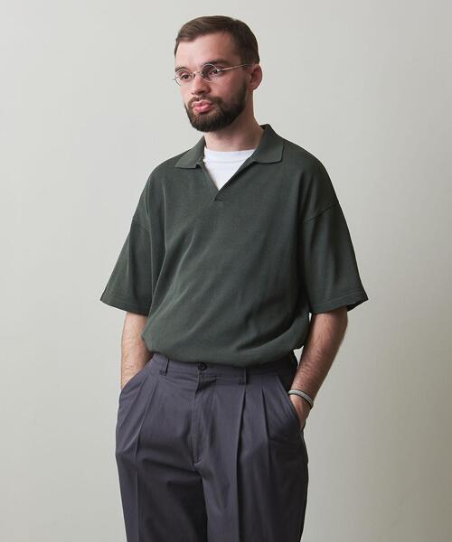 ポロシャツ ＜Steven Alan＞ TWST SHORT SLEEVE SKIPPER -LOOSE/ポロシャツ