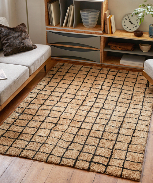 【200×200cm】 ジャーナルスタンダード　ラグ BROCK RUG 200×200 ブロックラグ（ラグ・マット）｜JOURNAL STANDARD