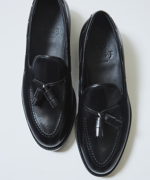 BEAMS F（ビームスF） ローファー カーフ タッセルローファー メンズ