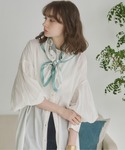 シャツワンピース ボリュームスリーブ バンドカ...の詳細画像5