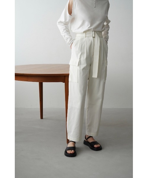 CLANE（クラネ） カーゴパンツ H/W BACK SLIT CARGO PANTS レディース
