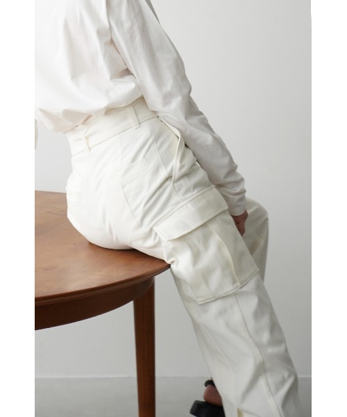 CLANE（クラネ） カーゴパンツ H/W BACK SLIT CARGO PANTS レディース