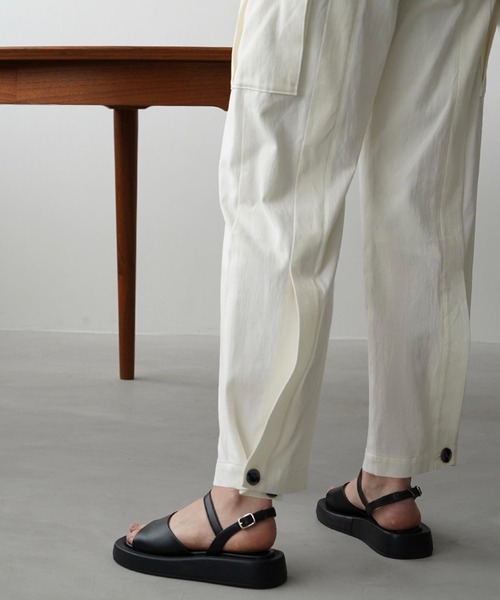 CLANE（クラネ） カーゴパンツ H/W BACK SLIT CARGO PANTS レディース