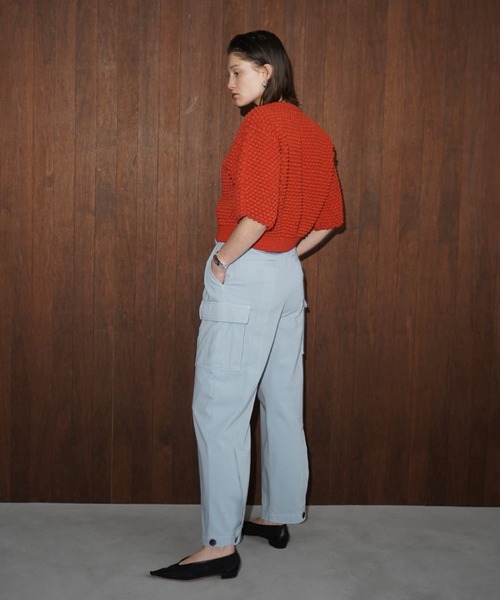 CLANE（クラネ） カーゴパンツ H/W BACK SLIT CARGO PANTS レディース