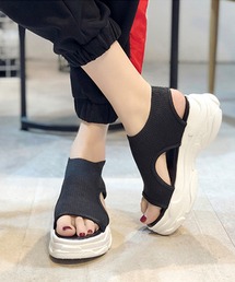 STYLEBLOCK サンダル 厚底オープントゥサンダル レディース