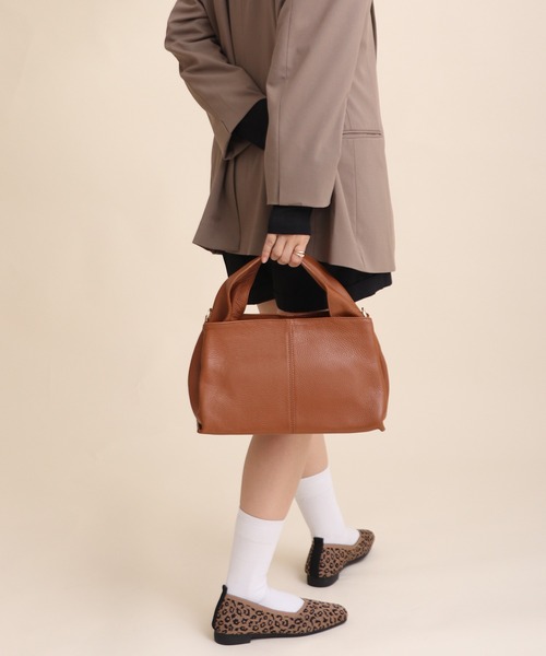 美品】PIONO 2way ハンドバッグ 日本製 プレミアムコレクション