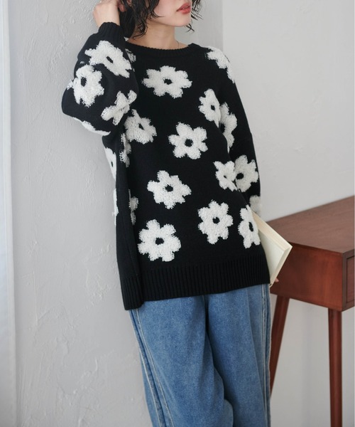 花花！　　マーク&ロナ　ラグランニット春秋用　ホワイト　38 花花様専用！ マーク&ロナ ラグランニット春秋用 ホワイト 38