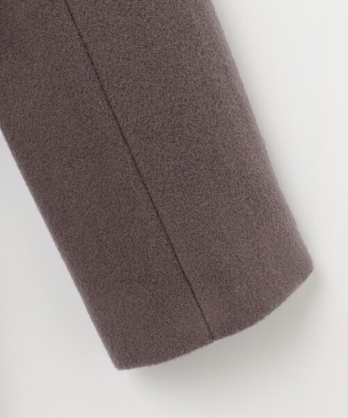 ファインウールモッサ ノーカラーコート ファインウールモッサ