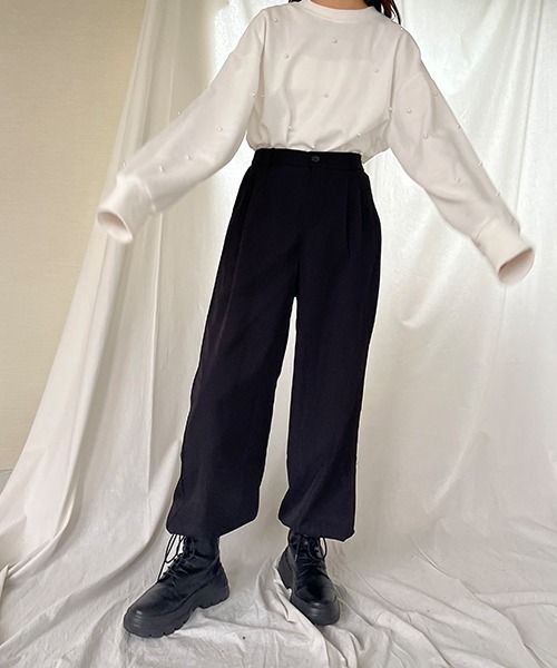 Sally Lunn スラックス パンツ ストレートスラックス レディース