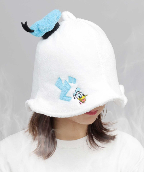 【現地購入☆正規品】ドナルドダック　寝そべりバケットハット　帽子　上海ディズニー 現地購入☆正規品】ドナルドダック寝そべりバケットハット帽子