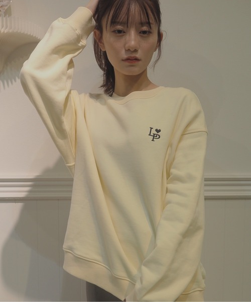 トレーナー スウェット LA POMME petit Logo Icon Sweater レディース LA POMME petit トレーナー スウェット Logo Icon Sweater