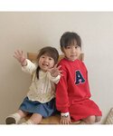 ワンピース レイヤード風アルファベットロゴワン...の詳細画像2