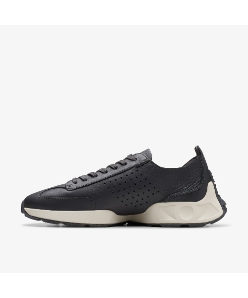 【新品】Clarks クラフトスピード ダークグレー レザー スニーカー 24 Clarks スニーカー Craft Speed / メンズ クラフトスピード